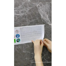 Custom 3 Layer Waterproof Vinyl Adhesive Double Layer Booklet Label Sticker Rolls Printing for Marble